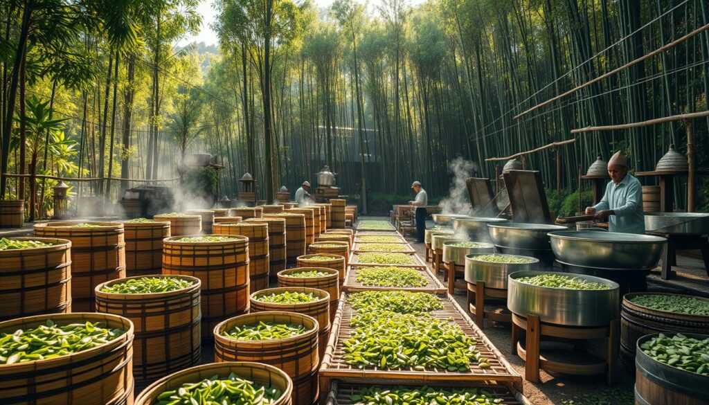 green tea processing green tea processing
