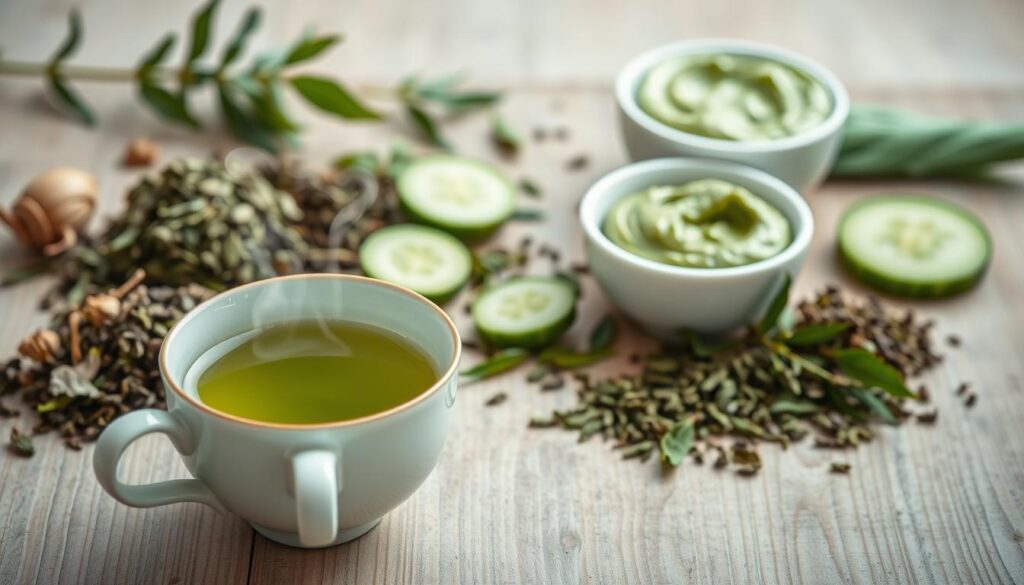 green tea face mask