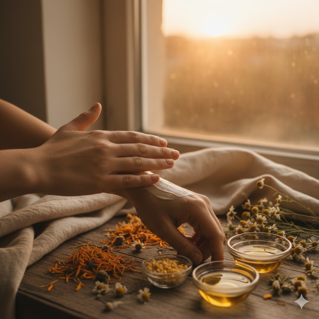 Weleda Skin Food Original ultra-rich natural cream for very dry skin in a cozy self-care routine