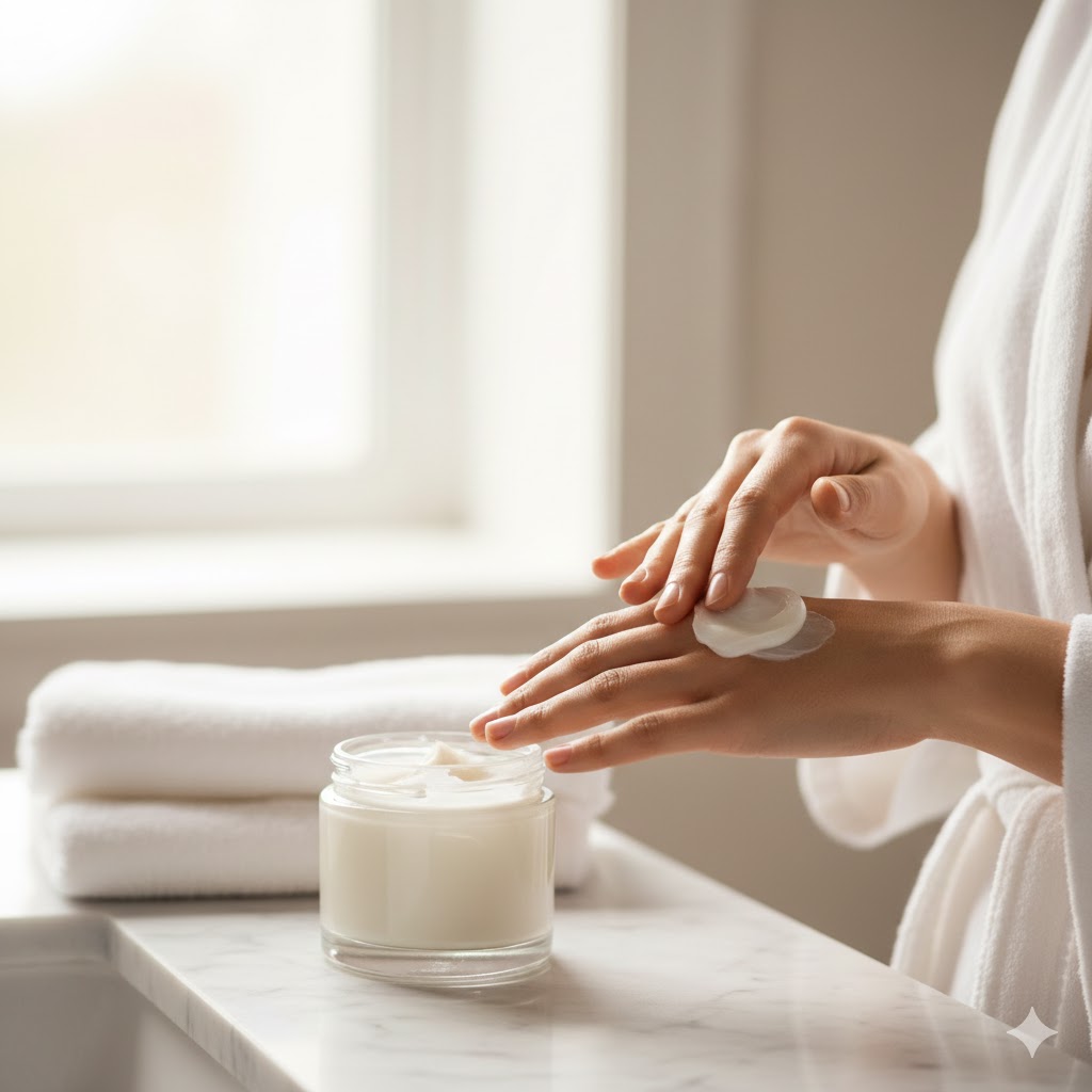 How to apply body butter correctly - proper technique for moisturizing dry skin effectively